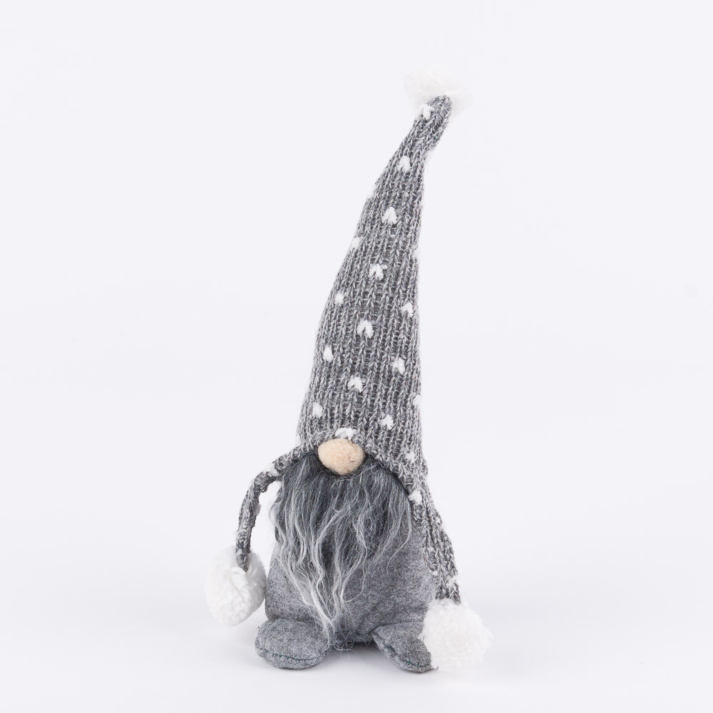 Gnom Craciun 25cm Winter Rumple Grey 128 L35